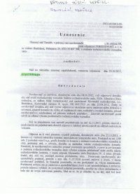 Zamietnutie odvolni k mistni neprislunosti odpurce